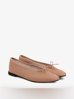 Repetto Lilouh Leather Ballet Flats Carnation Nude Pink Size 40 fits 8.5 or 9 US
